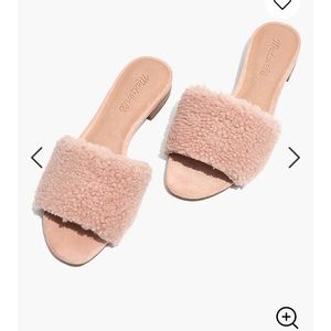 Madewell The Jackson Shearling Slide size 11